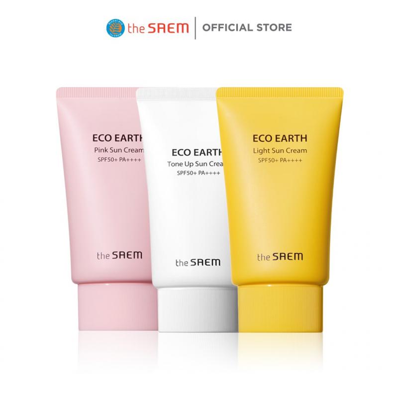 Kem chống nắng ngăn ngừa tia UVA và UVB The Saem Eco Earth Sun Cream