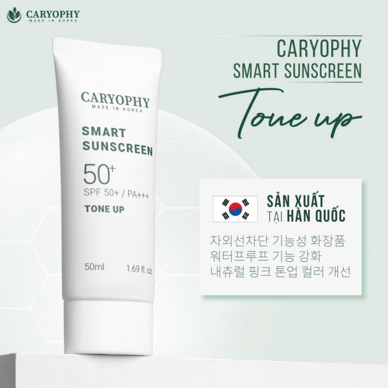 Kem chống nắng ngừa mụn Caryophy Smart Sunscreen Tone Up Hàn Quốc SPF50+/PA+++