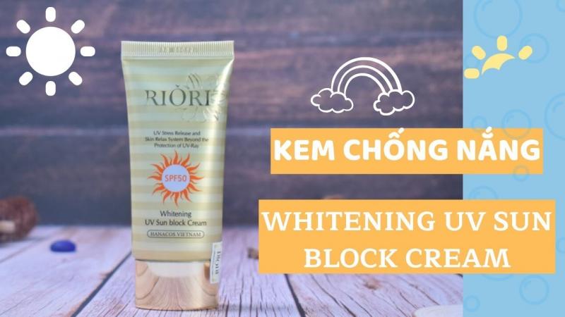 Kem chống nắng Riori Whitening UV Sun Block Cream SPF 50+/PA+++