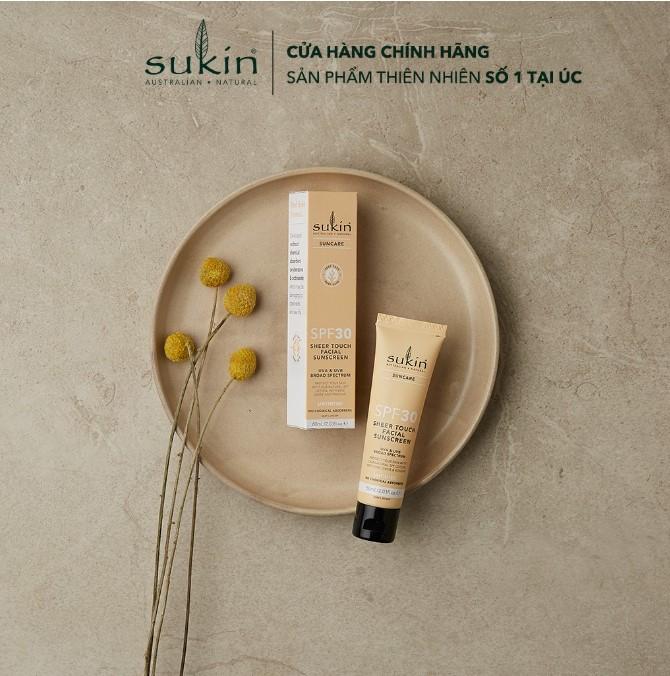 Kem chống nắng Sukin Suncare SPF 30 Sheer Touch Facial Sunscreen