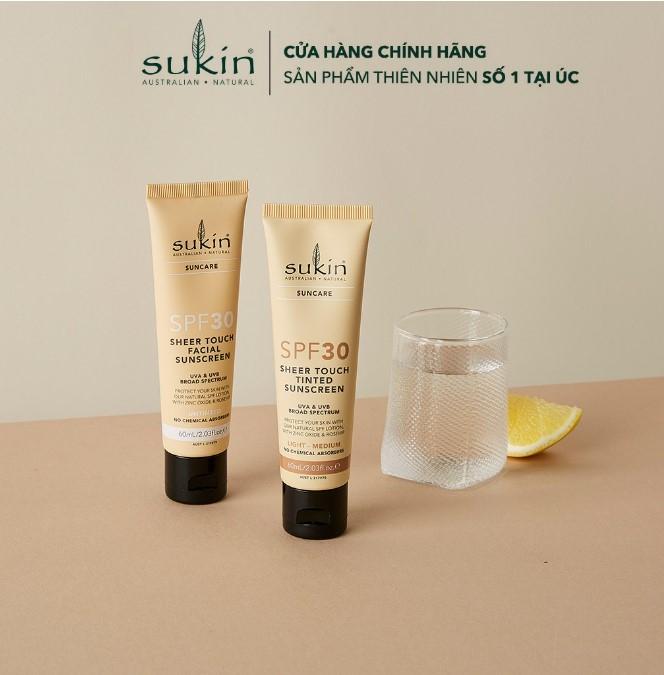 Kem chống nắng Sukin Suncare SPF 30 Sheer Touch Facial Sunscreen