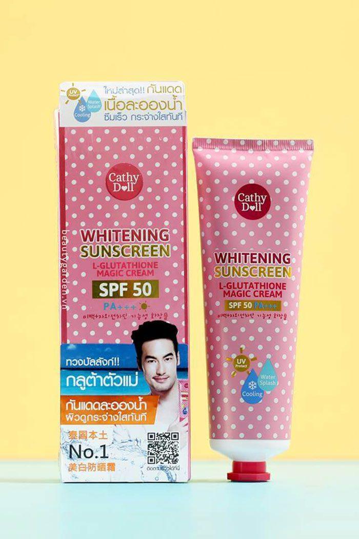 Kem chống nắng trắng da Cathy Doll L-glutathione Magic Cream