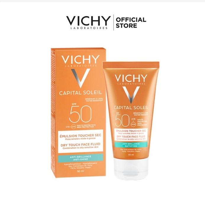 Kem chống nắng Vichy Capital Soleil Mattifying Dry Touch Face Fluid SPF50 UVB+UVA