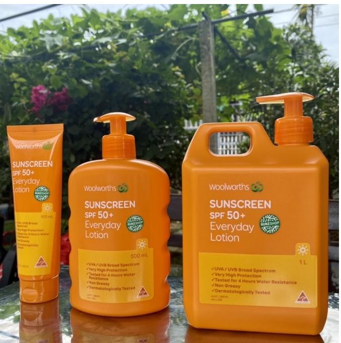 Kem chống nắng Woolworths Everyday Sunscreen SPF50+