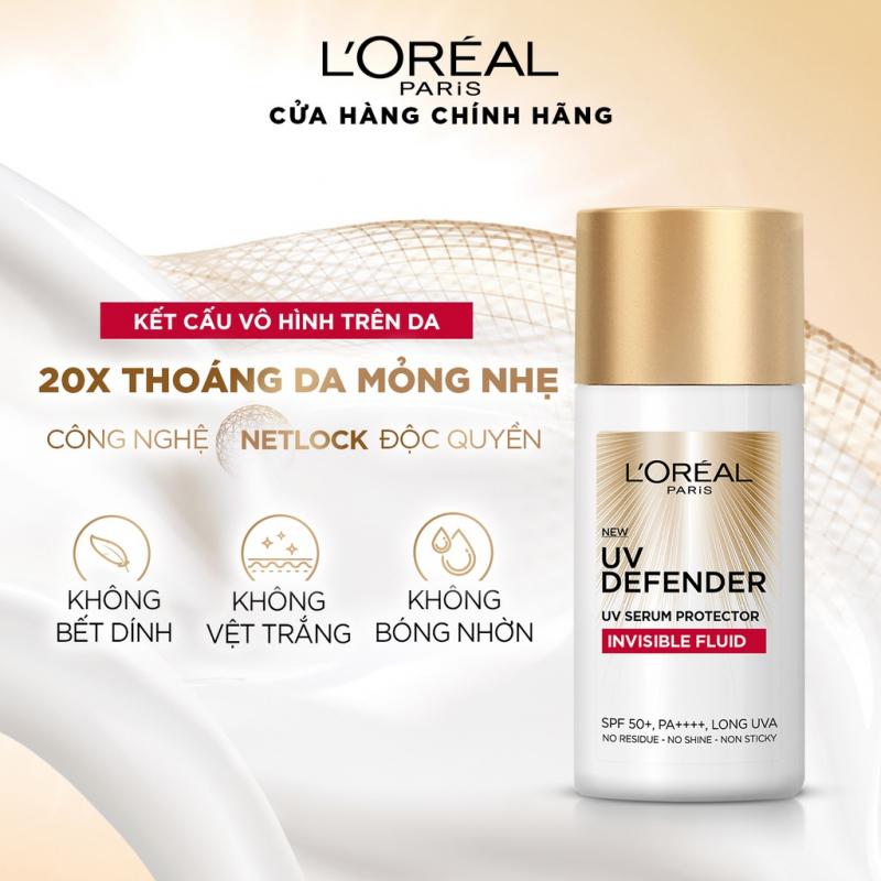 Kem chống nắng x20 thoáng da mỏng nhẹ L’Oreal Paris UV Defender Serum 50ml SPF 50++