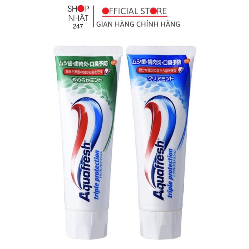 Kem đánh răng Aquafresh làm trắng ngừa sâu răng 140g Nội địa Nhật Bản - Nakaya