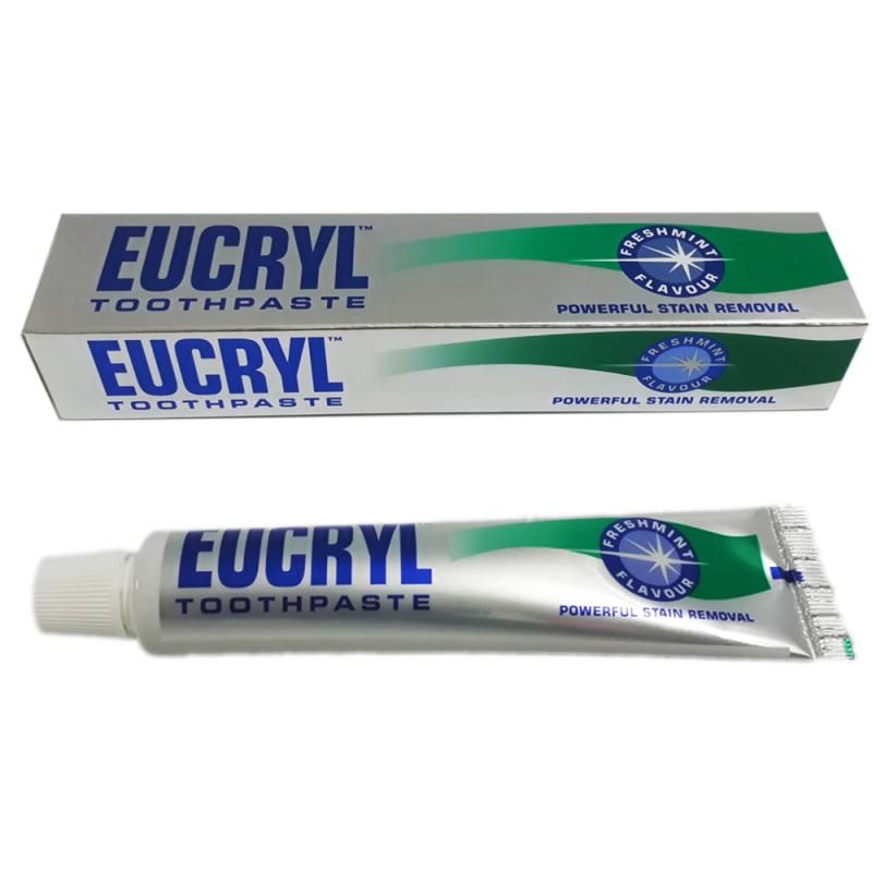 Kem đánh trắng răng, trị hôi miệng Eucryl Toothpaste 50ml của Anh