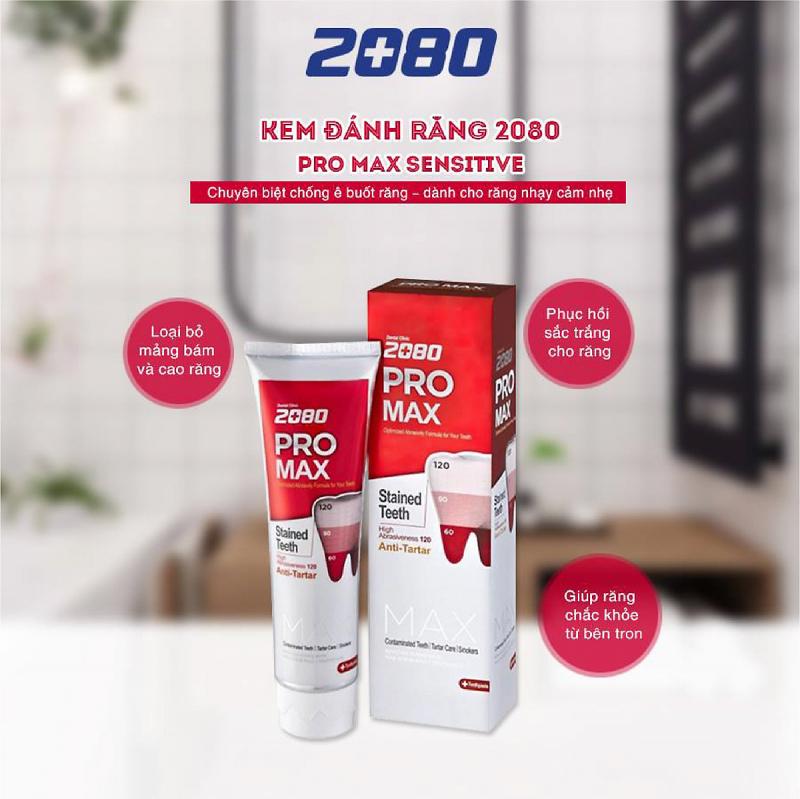 Kem đánh răng Hàn Quốc 2080 Pro Max - MILD 125g