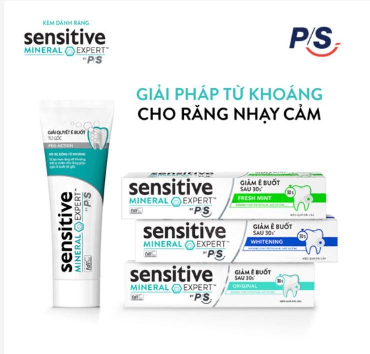 Kem đánh răng P/S Sensitive Mineral Expert Whitening