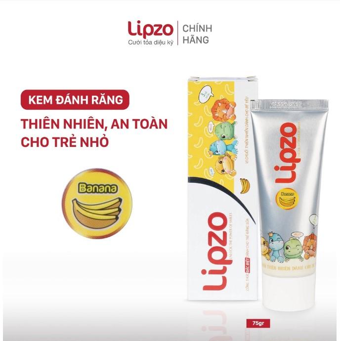 Kem đánh răng trẻ em Lipzo vị chuối