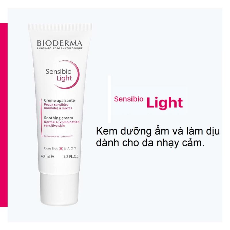Kem dưỡng ẩm Bioderma Sensibio Light Soothing Cream (40ml)