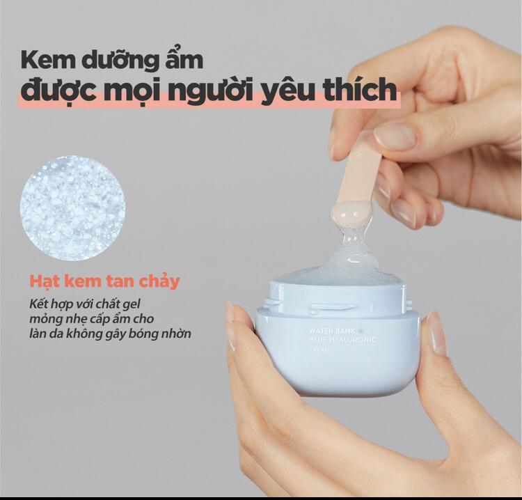 Kem dưỡng ẩm cho da dầu da hỗn hợp Laneige WaterBank Blue HA Cream