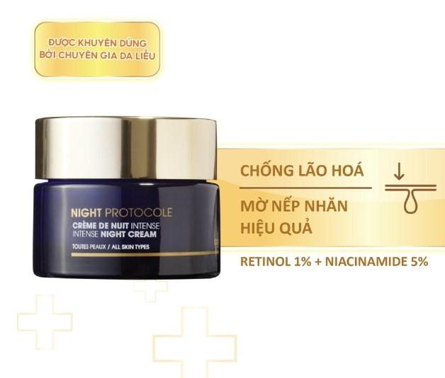 Kem dưỡng ẩm chống lão hóa da, giảm nám tàn nhang Dermeden Night Cream Retinol 1% + Niacinamide 5%