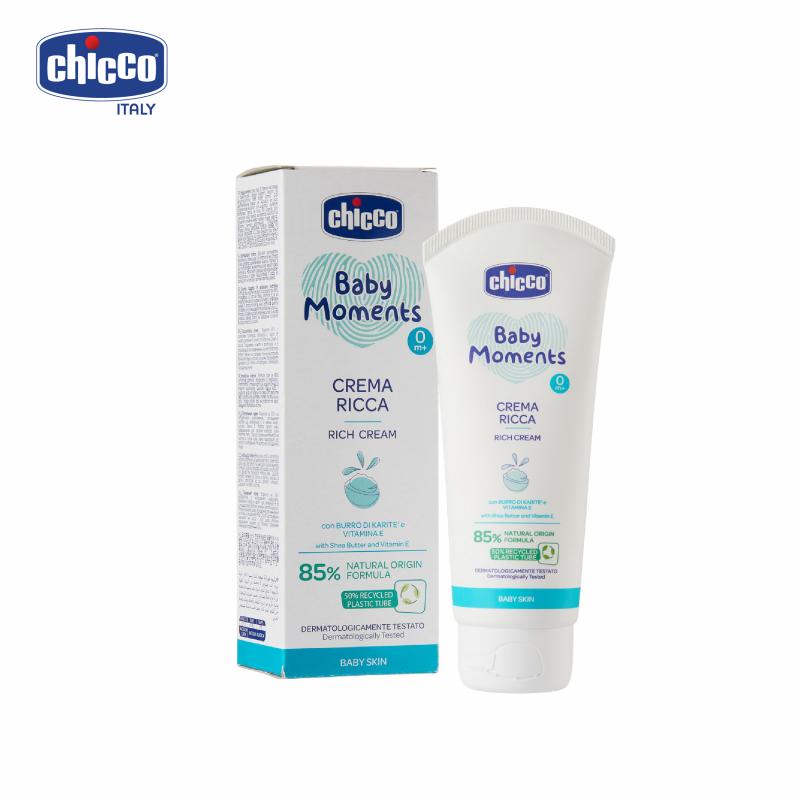 Kem dưỡng ẩm chứa Omega và Vitamin E Chicco 0M+ 100ml