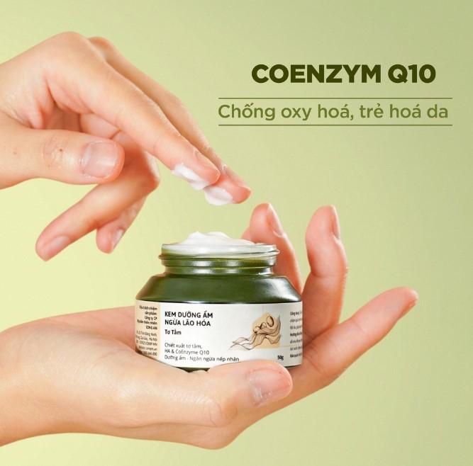 Kem dưỡng ẩm chuyên sâu với Coenzym Q10 ngừa lão hoá da tơ tằm Cỏ Mềm