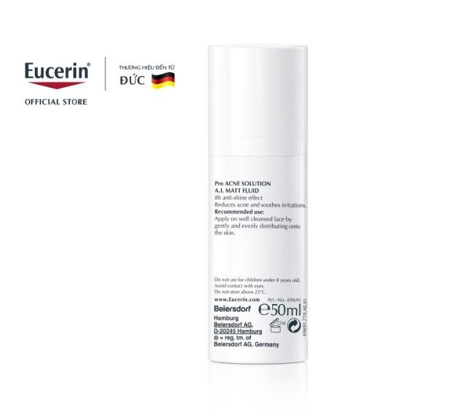 Kem dưỡng ẩm Eucerin ProAcne Matt Fluid