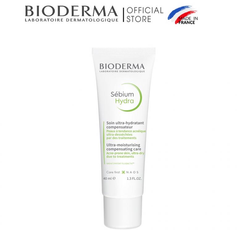 Kem dưỡng ẩm giảm khô căng, bong tróc cho da mụn Bioderma Sebium Hydra