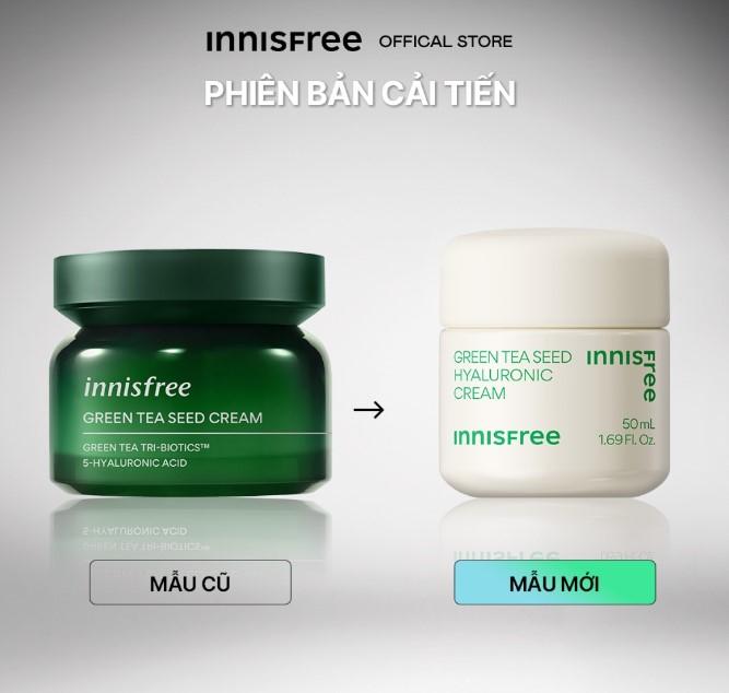 Kem dưỡng ẩm Innisfree Green Tea Seed Hyaluronic Cream