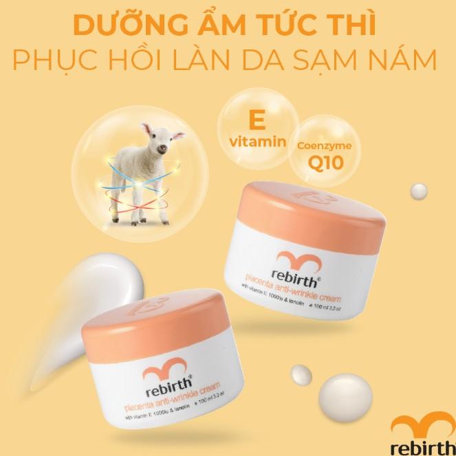 Kem dưỡng ẩm mờ nám, chống lão hoá nhau thai cừu Rebirth Placenta & Vitamin E