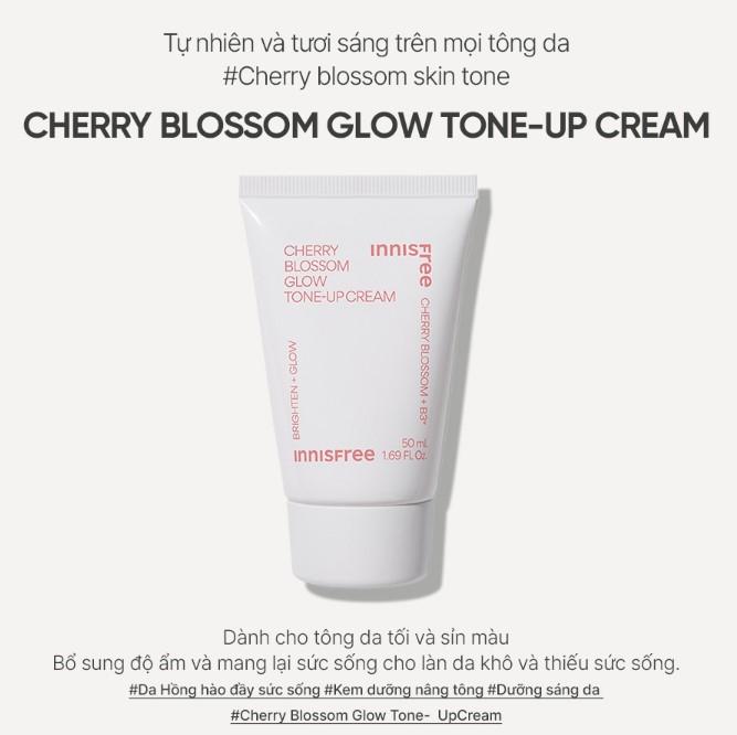 Kem dưỡng ẩm sáng da innisfree Cherry Blossom Tone Up Cream 50ml