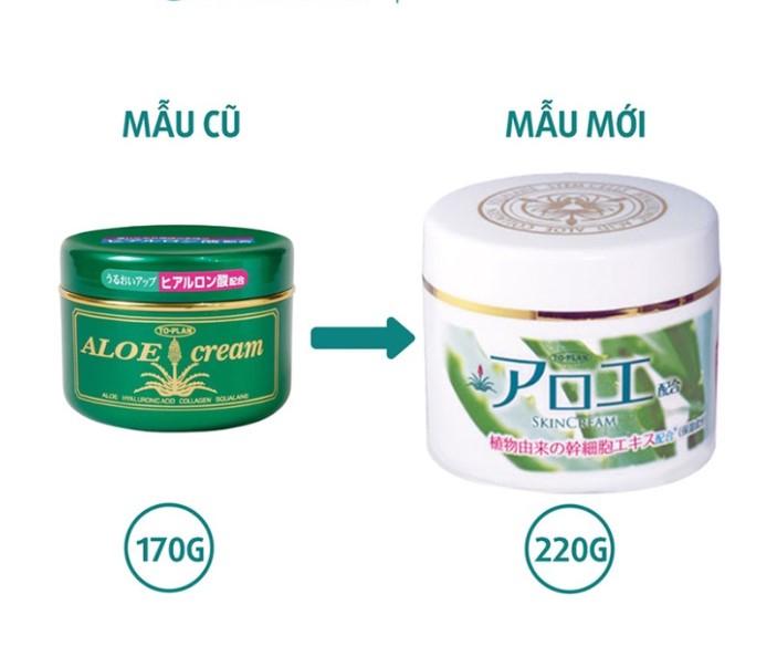 Kem dưỡng ẩm toàn thân chiết xuất lô hội To-Plan Aloe Cream Nhật Bản 220g