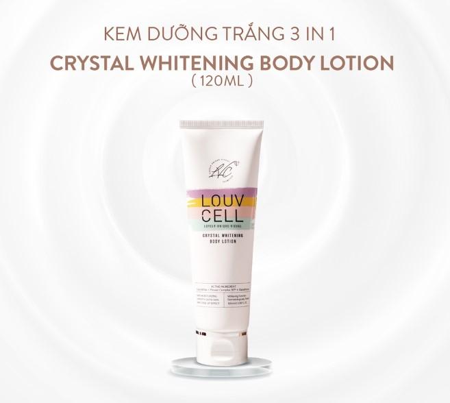 Kem dưỡng ẩm trắng da body Louv Cell Crystal Whitening Body Lotion