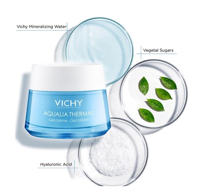 Kem dưỡng ẩm và cung cấp nước dạng gel Vichy Aqualia Thermal Cream