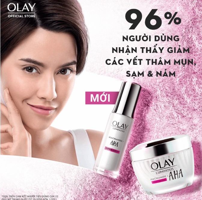 Kem dưỡng ban ngày Olay Luminous Niacinamide AHA