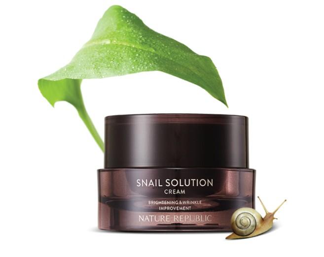 Kem dưỡng chống lão hóa Nature Republic Snail Solution Cream