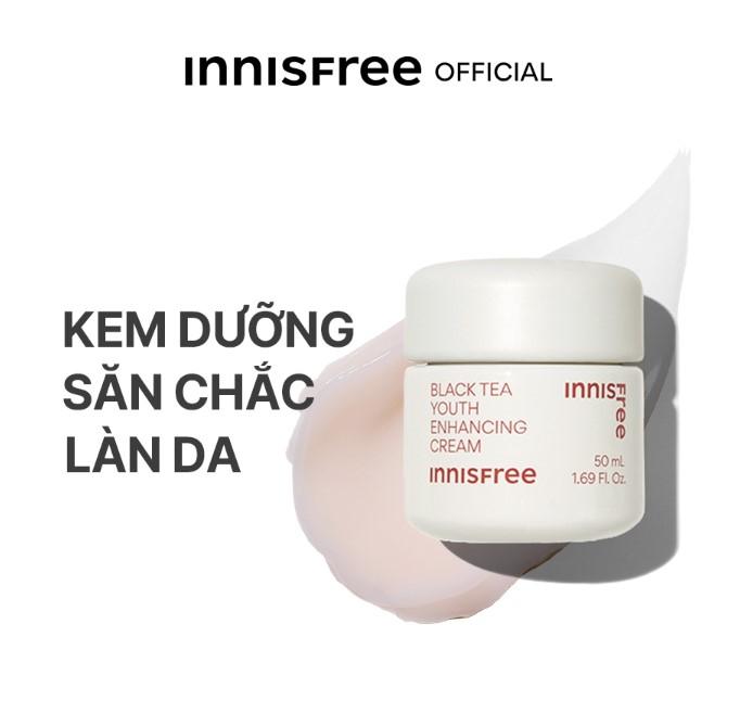 Kem dưỡng da ban đêm ngăn ngừa lão hóa từ trà đen Innisfree Black Tea Enhancing Cream