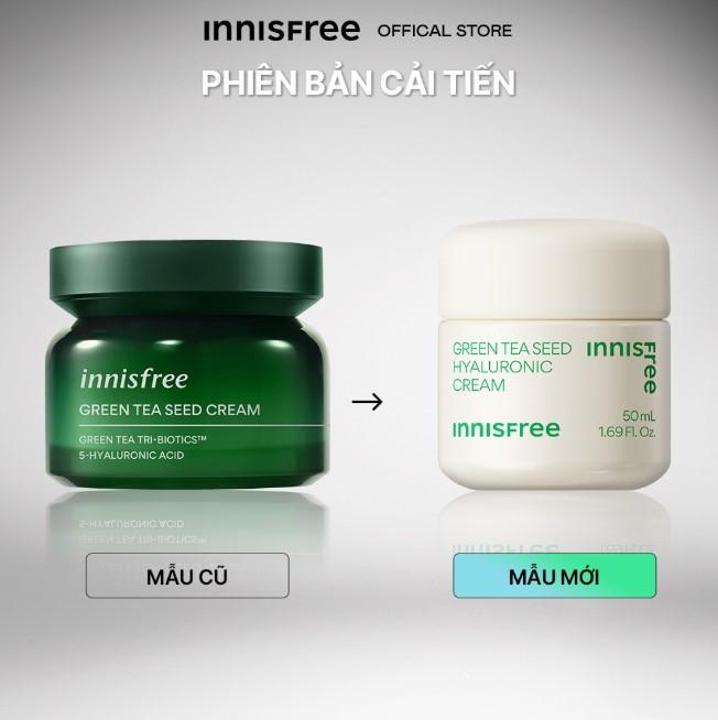 Kem dưỡng da chiết xuất trà xanh Innisfree Green Tea Seed Hyaluronic Cream