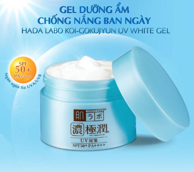 Kem dưỡng da chống nắng Hada Labo Koi-Gokujyun UV White Gel SPF50+ PA++++