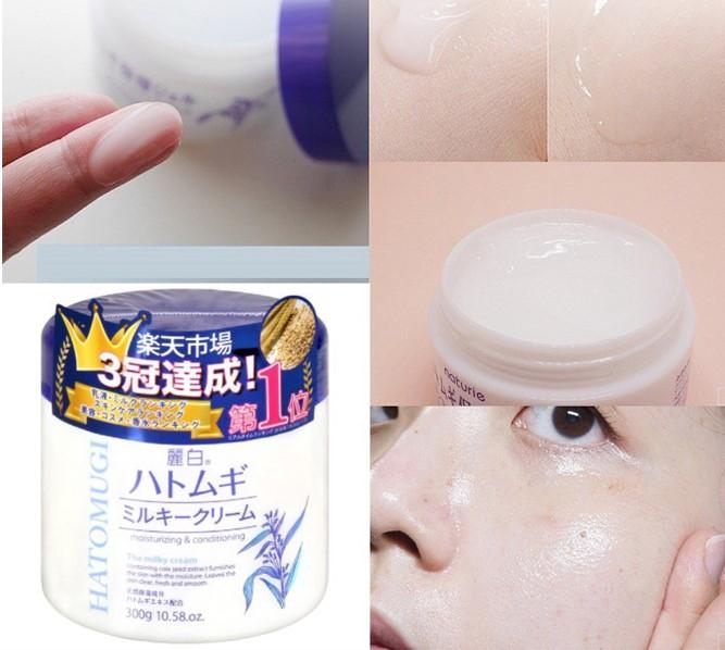 Kem dưỡng da Hatomugi Moisturizing Conditioning The Milky Cream