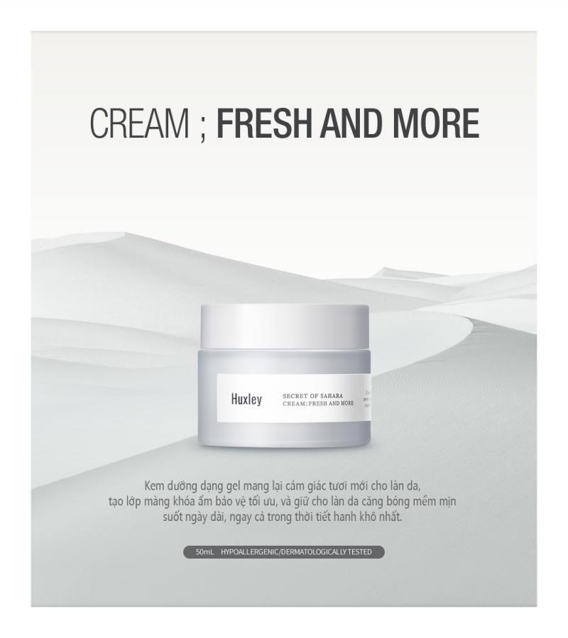 Kem dưỡng da Huxley Secret Of Sahara Cream; Fresh And More