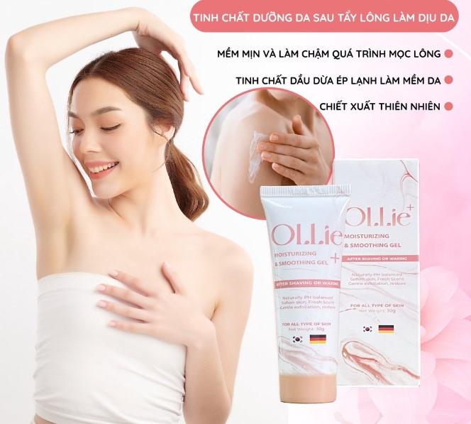 Kem dưỡng da sau tẩy lông Ollie dạng tinh chất