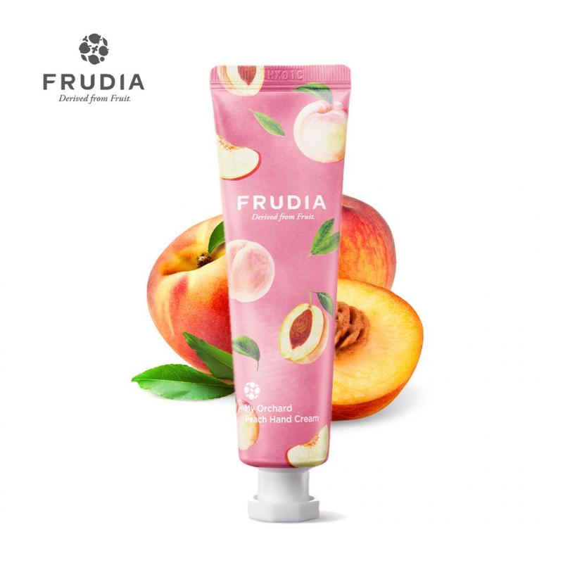 Kem dưỡng da tay chiết xuất từ trái đào Frudia My Orchard Peach Handcream