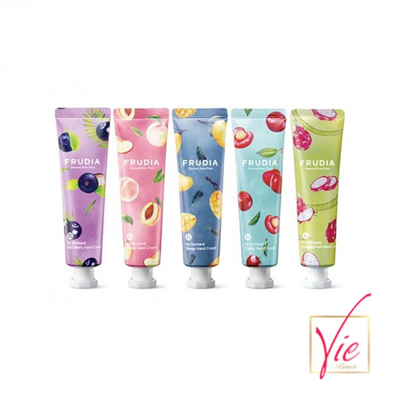 Kem dưỡng da tay chiết xuất từ trái đào Frudia My Orchard Peach Handcream