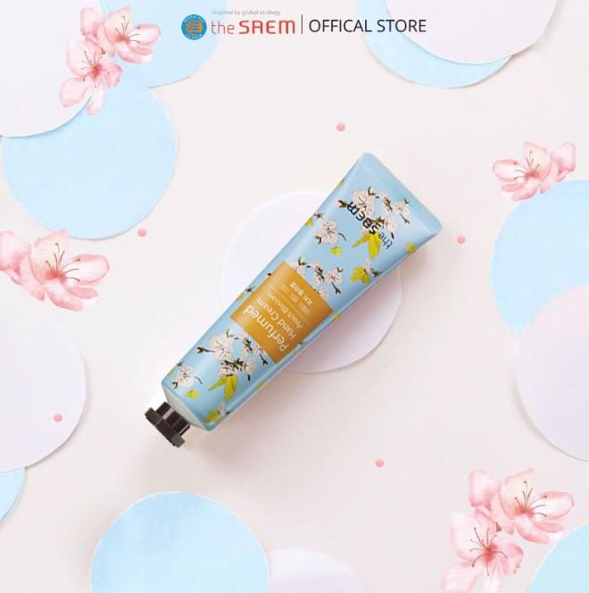 Kem dưỡng da tay hương nước hoa The Saem Perfumed Hand Cream - Peach Blossom