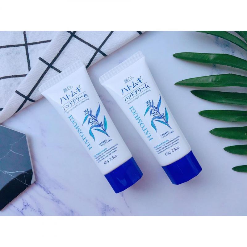 Kem dưỡng da tay mềm mịn Hatomugi Moisturizing & Conditioning The Hand Cream