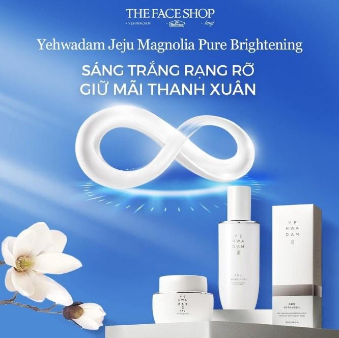 Kem dưỡng da Yehwadam Jeju Magnolia Pure Brightening Cream