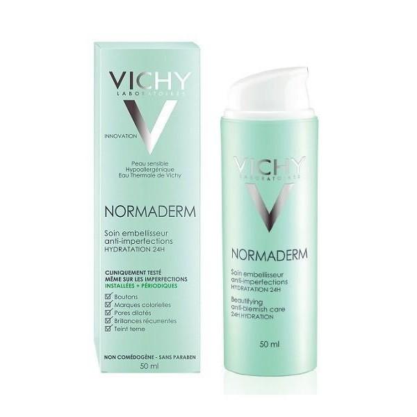 Kem dưỡng giảm mụn, giảm bóng dầu, dưỡng ẩm ban ngày Vichy Normaderm Tri-Activ 50ml