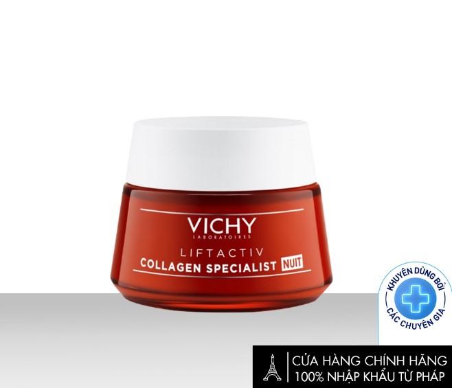 Kem dưỡng giúp sáng da, mờ thâm nám ban đêm Vichy Liftactiv Collagen Specialist Night