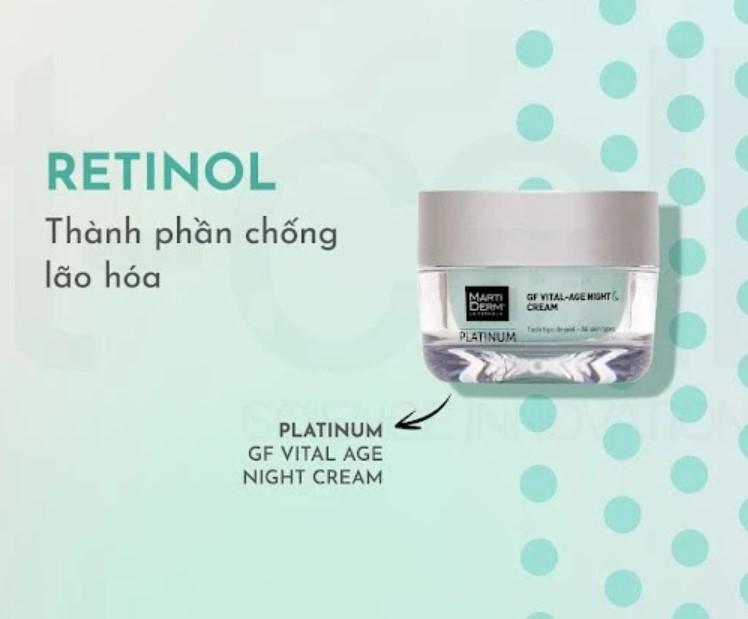 Kem dưỡng  MartiDerm Platinum GF Vital Age Night Cream