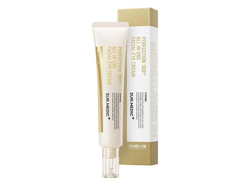 Kem dưỡng mắt làm mờ nếp nhăn  Sur.medic+ Perfection 100tm All In One Facial Eye Cream