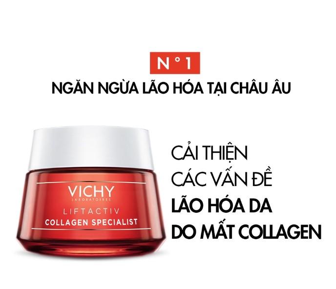 Kem dưỡng ngăn ngừa lão hóa, làm săn chắc da Vichy Liftactiv Collagen Specialist