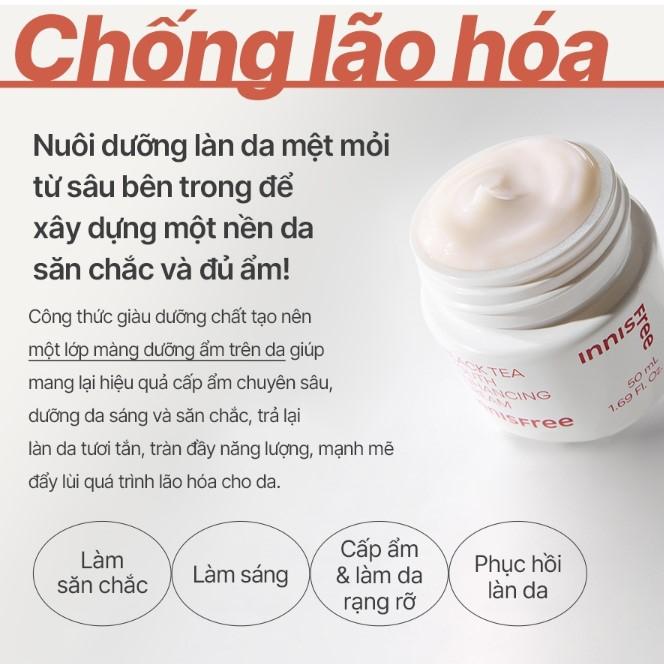 Kem dưỡng phục hồi da và chống lão hóa trà đen innisfree Black Tea Youth Enhancing Cream