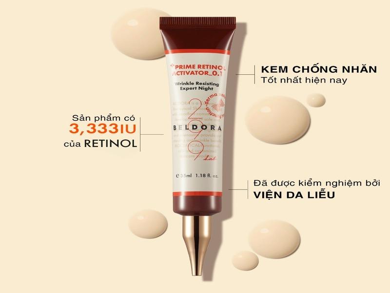 Kem dưỡng Retinol Beldora 299 Prime chống lão hóa, ngăn ngừa nếp nhăn