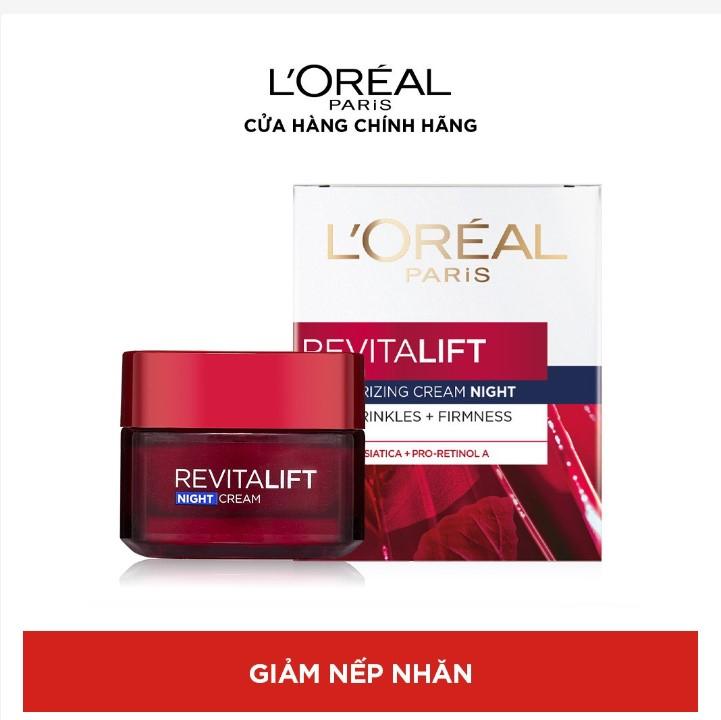 Kem dưỡng đêm săn chắc da & giảm nếp nhăn L'Oreal Paris Revitalift