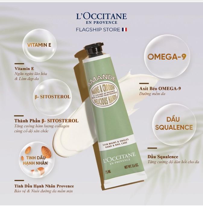 Kem dưỡng tay hạnh nhân L'Occitane Almond Hand Cream