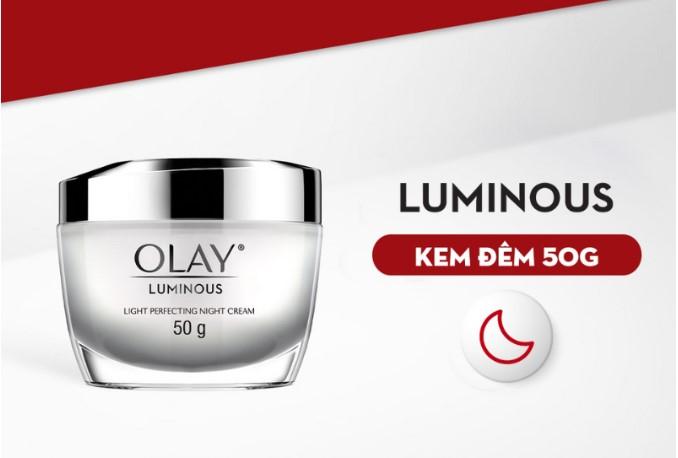 Kem dưỡng trắng da ban đêm Olay Luminous Light Perfecting Night Cream